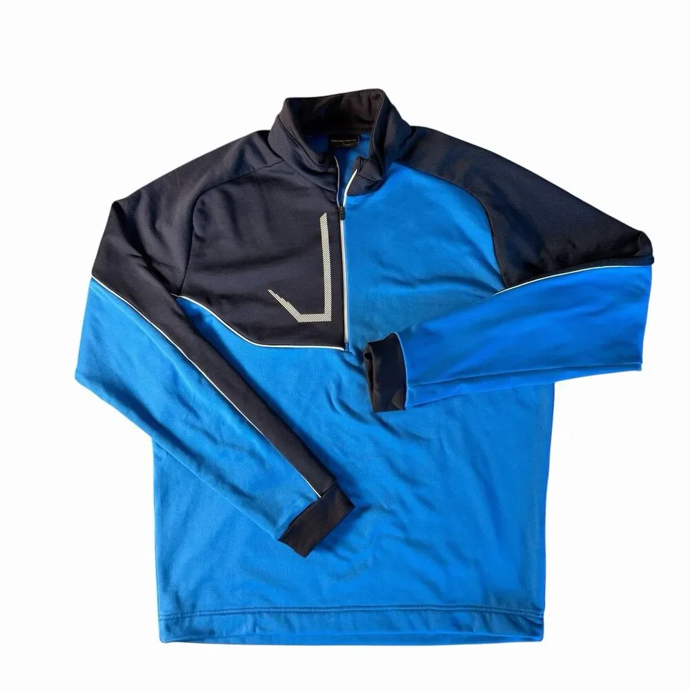 Galvin Green Pullover Jacket Mens XL Blue 1/4 Zip Golf Performance Stretch